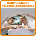 Etudiants bouton manipulateurs electrologie medicale IFMEM